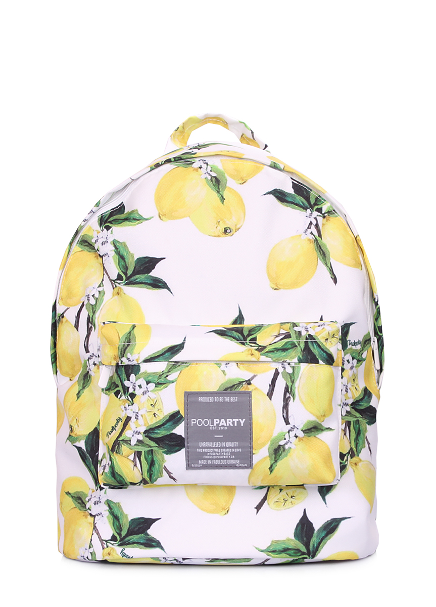 

Рюкзак POOLPARTY с лимонами ( fb-backpack-lemons-pp)