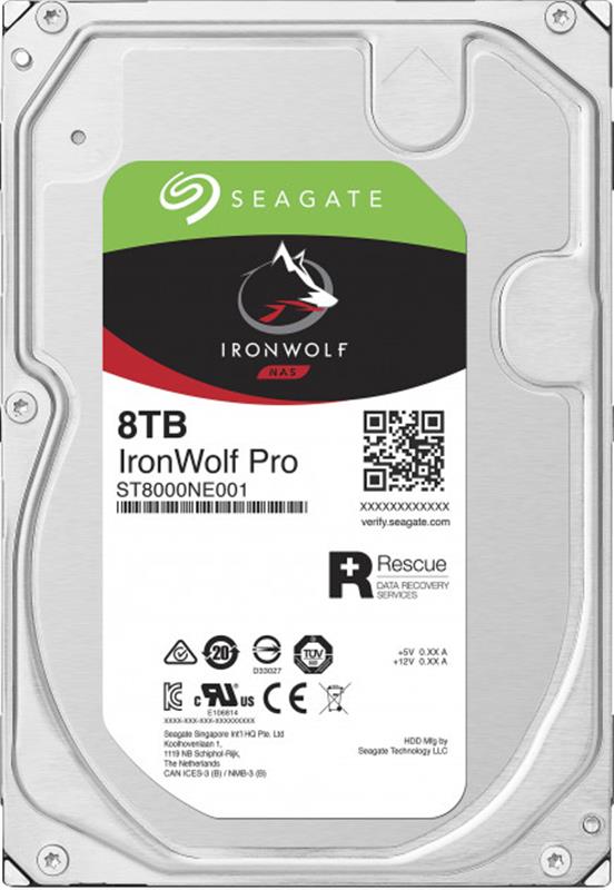 

Накопитель HDD SATA 8.0TB Seagate IronWolf Pro NAS 7200rpm 256MB (ST8000NE001)