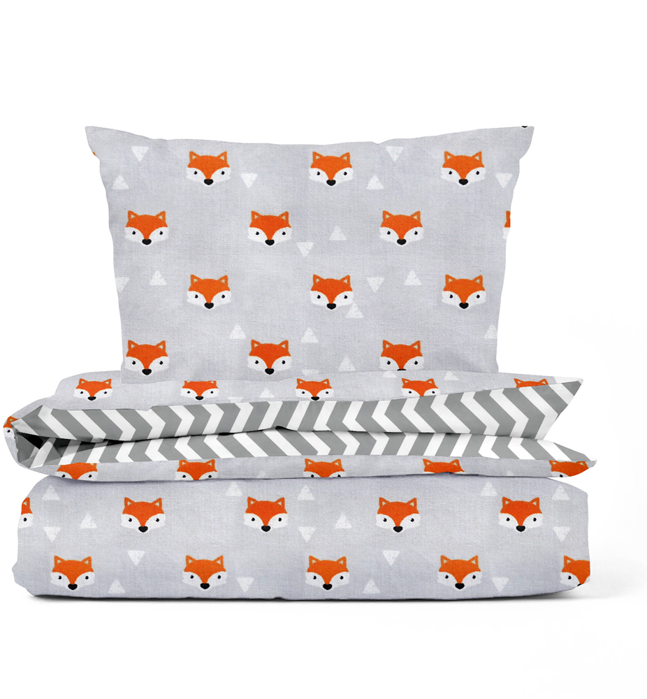 

Комплект Cosas Пододеяльник 155х215 + наволочка 50х70 FoxyFaceGrey_zig
