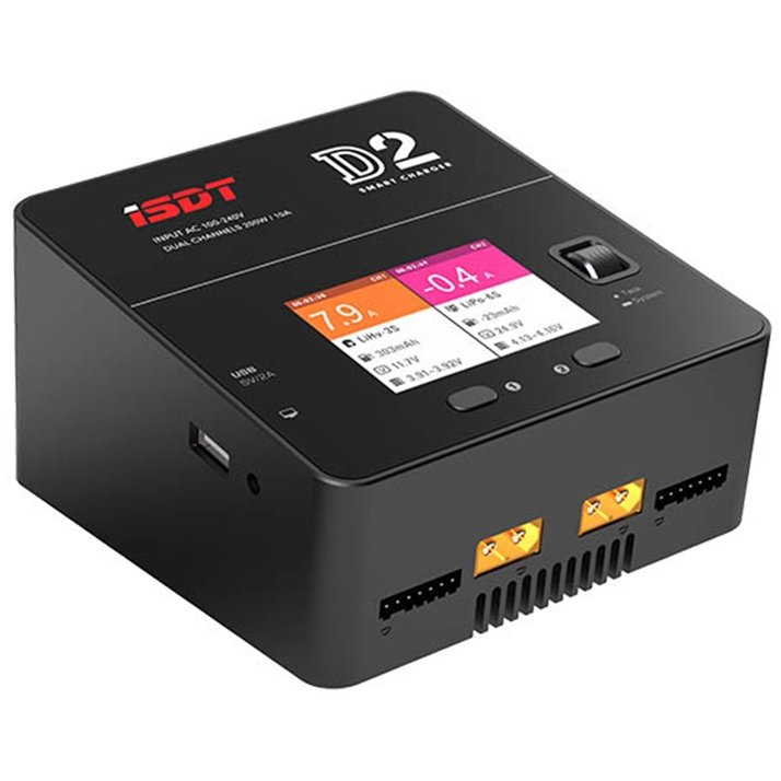 

Зарядное устройство ISDT D2 Dual AC 100-240В DC 0-30В 12Аx2 200Вт (ISDT D2)
