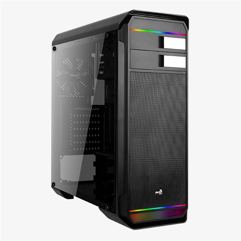 

Корпус AEROCOOL AERO-500G RGB Black (Aero-500G RGB BK) без БП