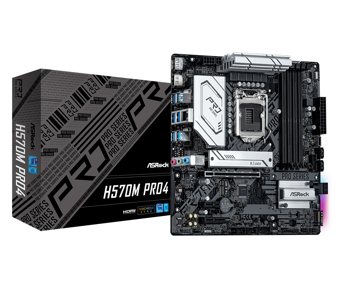 

Материнская плата ASRock H570M Pro4 Socket 1200