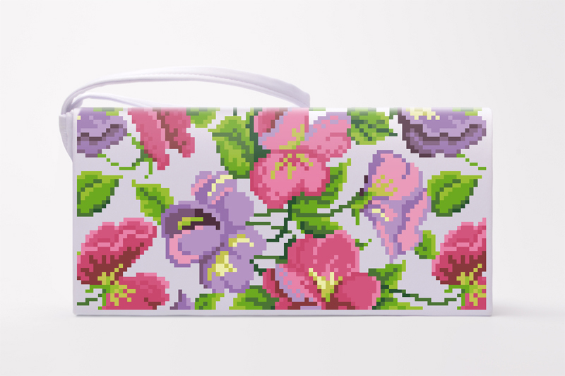 

Набір для вишивки бісером Барвиста Вишиванка заготовки пошитого клатча Фіалки (КЛ176шБ1301k)