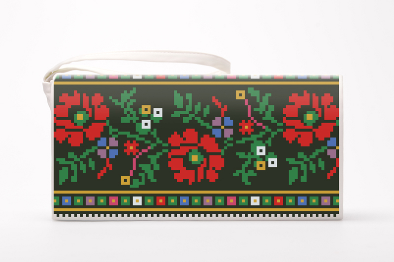 

Набір для вишивки бісером Барвиста Вишиванка заготовки пошитого клатча Борщівська (КЛ123дМ1301k)