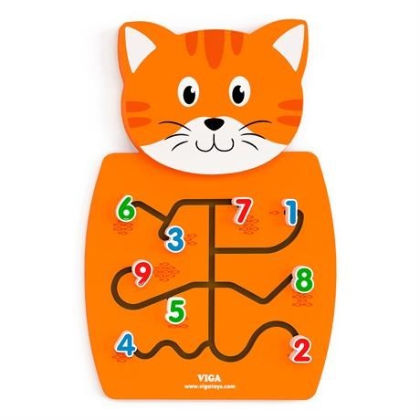 

Бизиборд Viga Toys Котик с цифрами