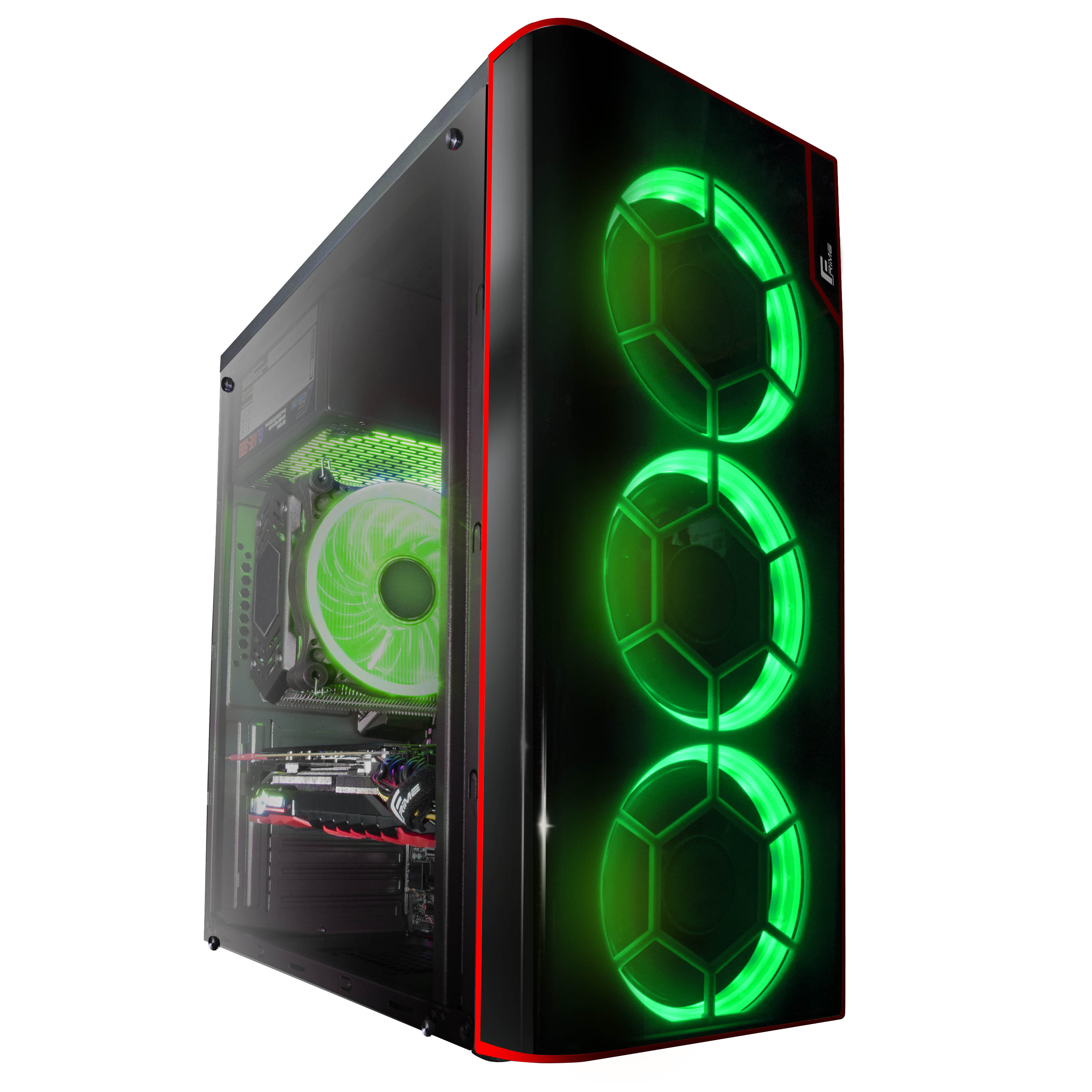 

Корпус Frime Vision green led без БП (Vision-U3-3GSRF-WP)