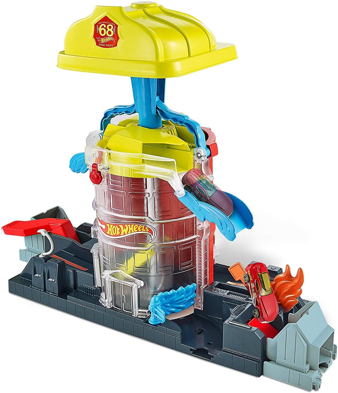 

Хот Вилс Пожарная станция Hot Wheels City Super City Fire House