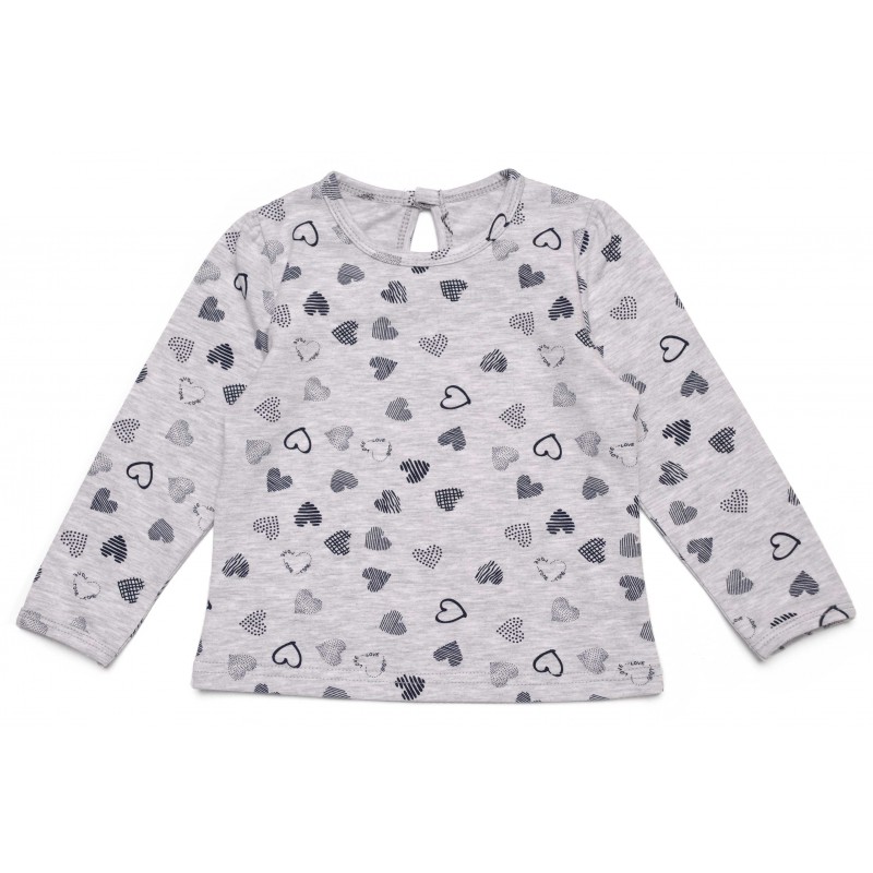 

Кофта для дівчаток на кнопці Соня світло-сірий меланж 6926 351402, 98 (3 роки)