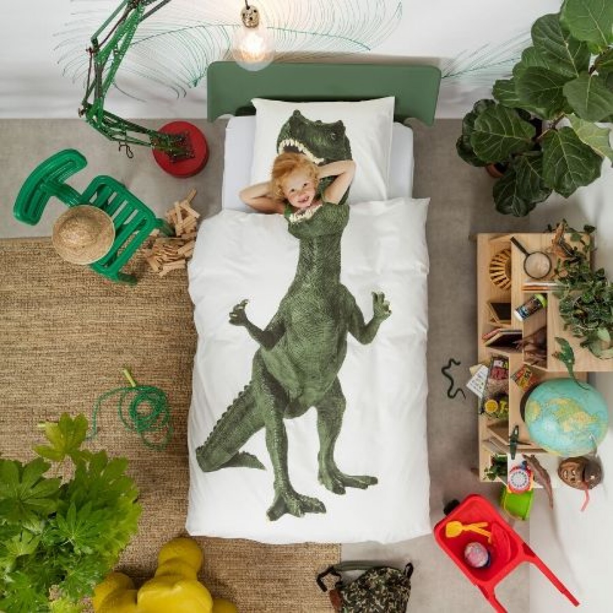 

Постельный комплект SNURK Dino белый