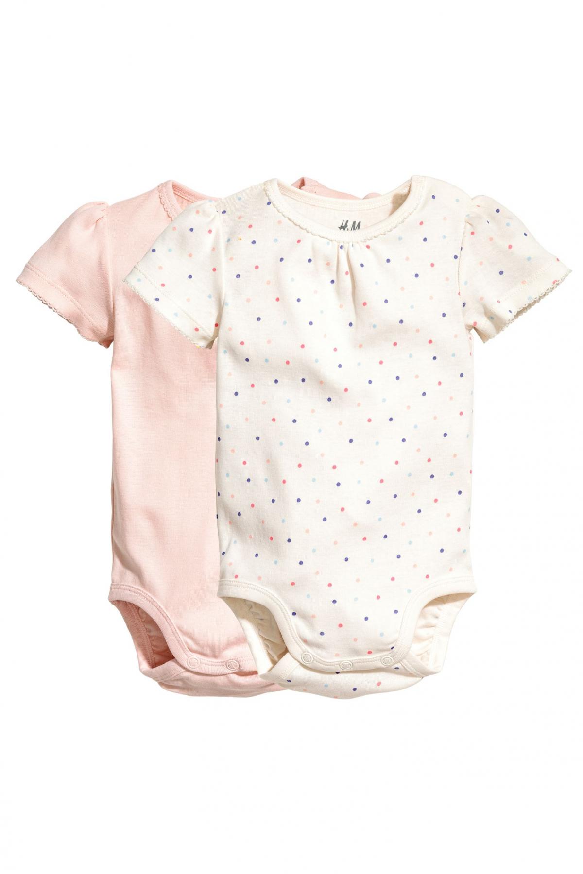 

2 боди H&M 74 (6-9m) Розовый (4974-0347983023)