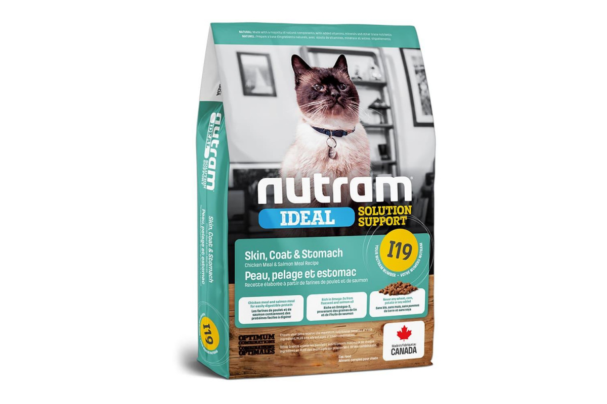 

Сухой корм Nutram I19 Ideal Solution Support Skin Coat Stomach Cat 20 кг