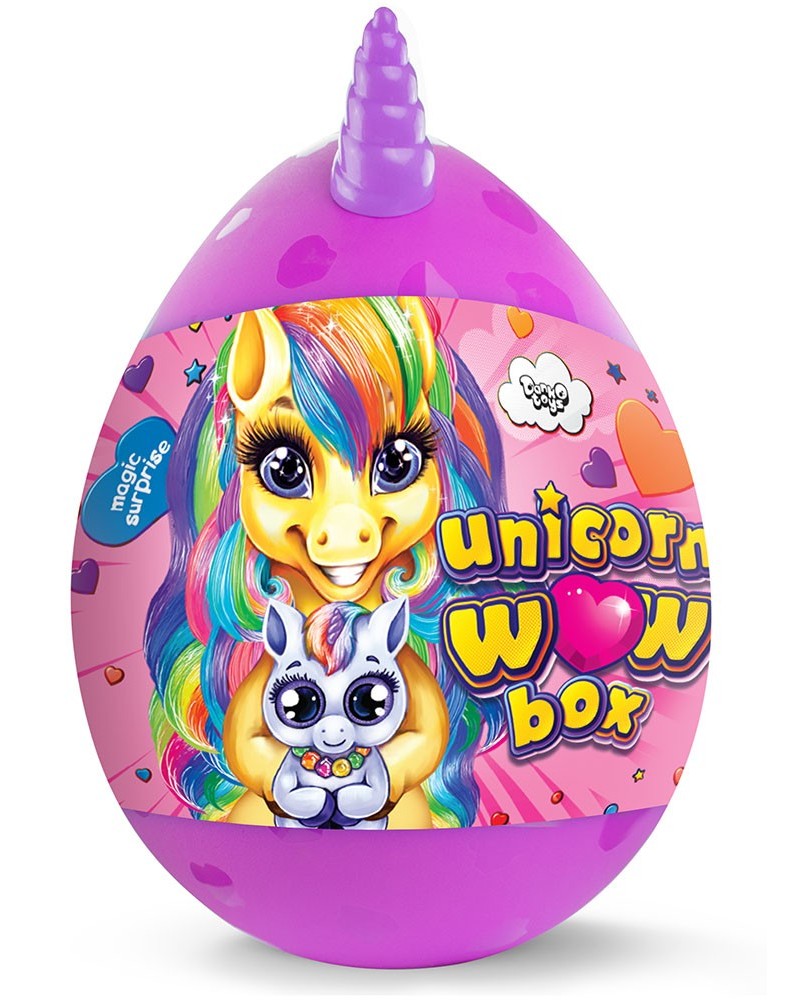 

Набор для творчества Danko toys Unicorn WOW Box, яйцо единорог, 24 предмета
