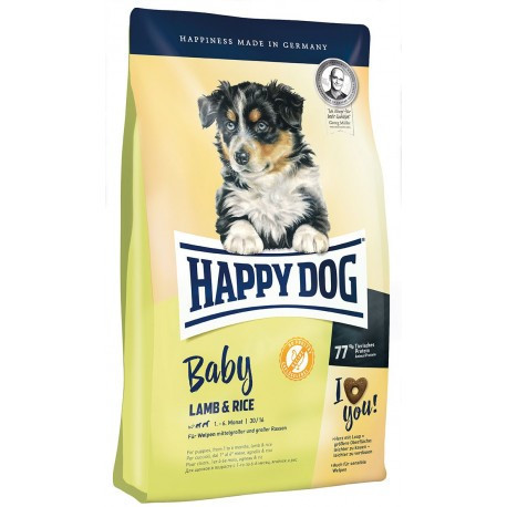 

Сухой корм HAPPY DOG Baby Lamb&Rice для щенков безглютеновый, 4 кг