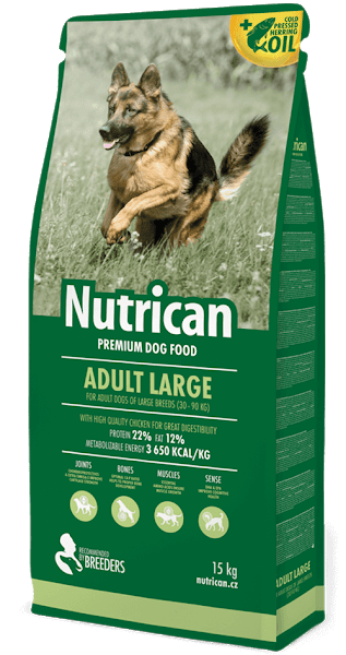 

Сухой корм Nutrican Adult Large для собак крупных пород с курицей, 15 кг