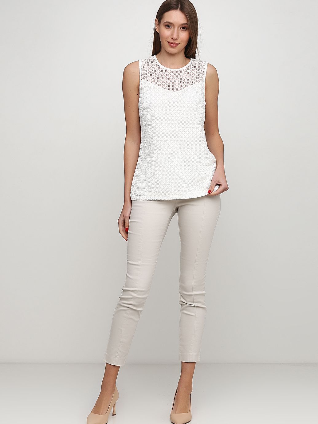 

Брюки H&M 356198a79 40 Бежевые