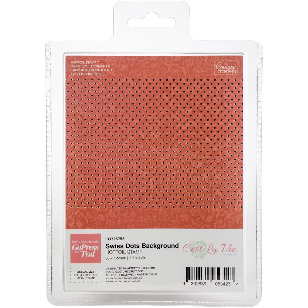 

Штамп для фольгирования Spellbinders Swiss Dots Background