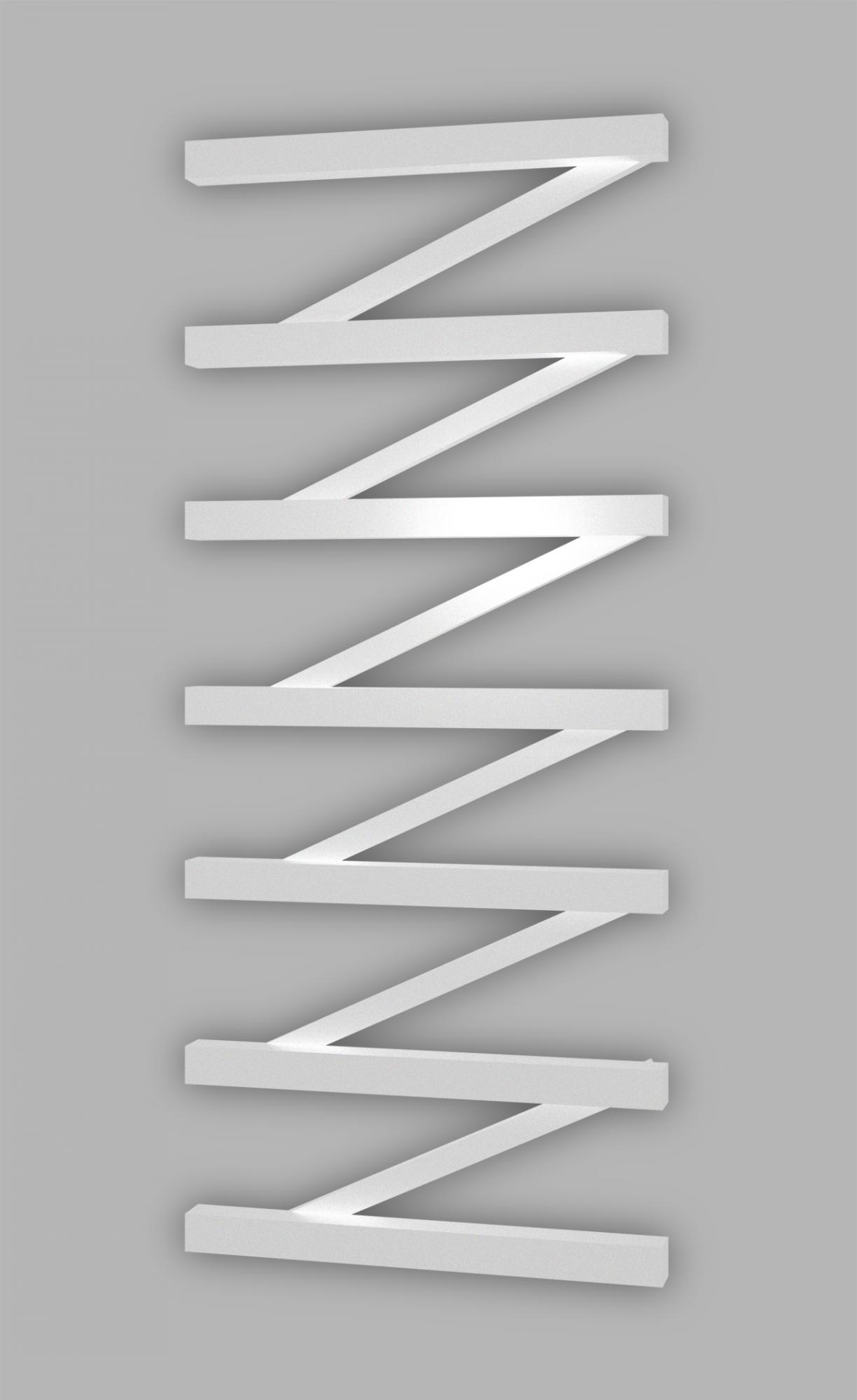 

Полотенцесушитель Genesis-Aqua ZigZag 80x53 см, белый