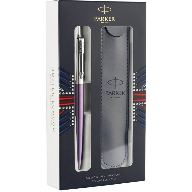 

Набір ручка PARKER Jotter Victoria Violet + чохол 16 732b18
