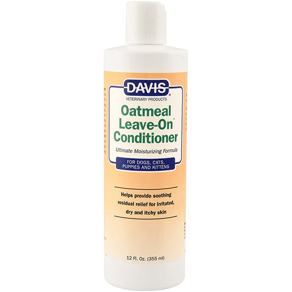 

Кондиционер Davis Oatmeal Leave-On Conditioner ДЭВИС супер увлажняющий для собак, котов, концентрат, 0,355 л