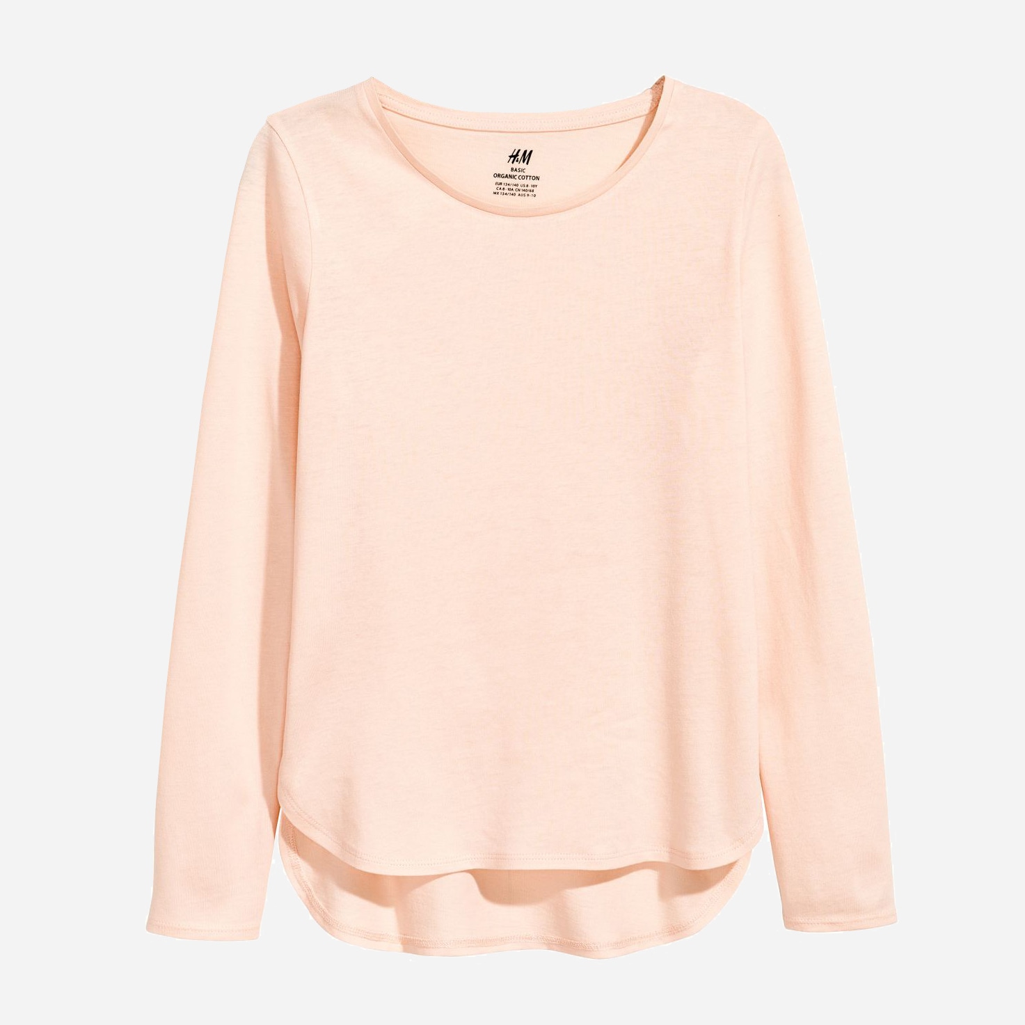 

Лонгслив H&M 0463601 6 170 см Персиковый