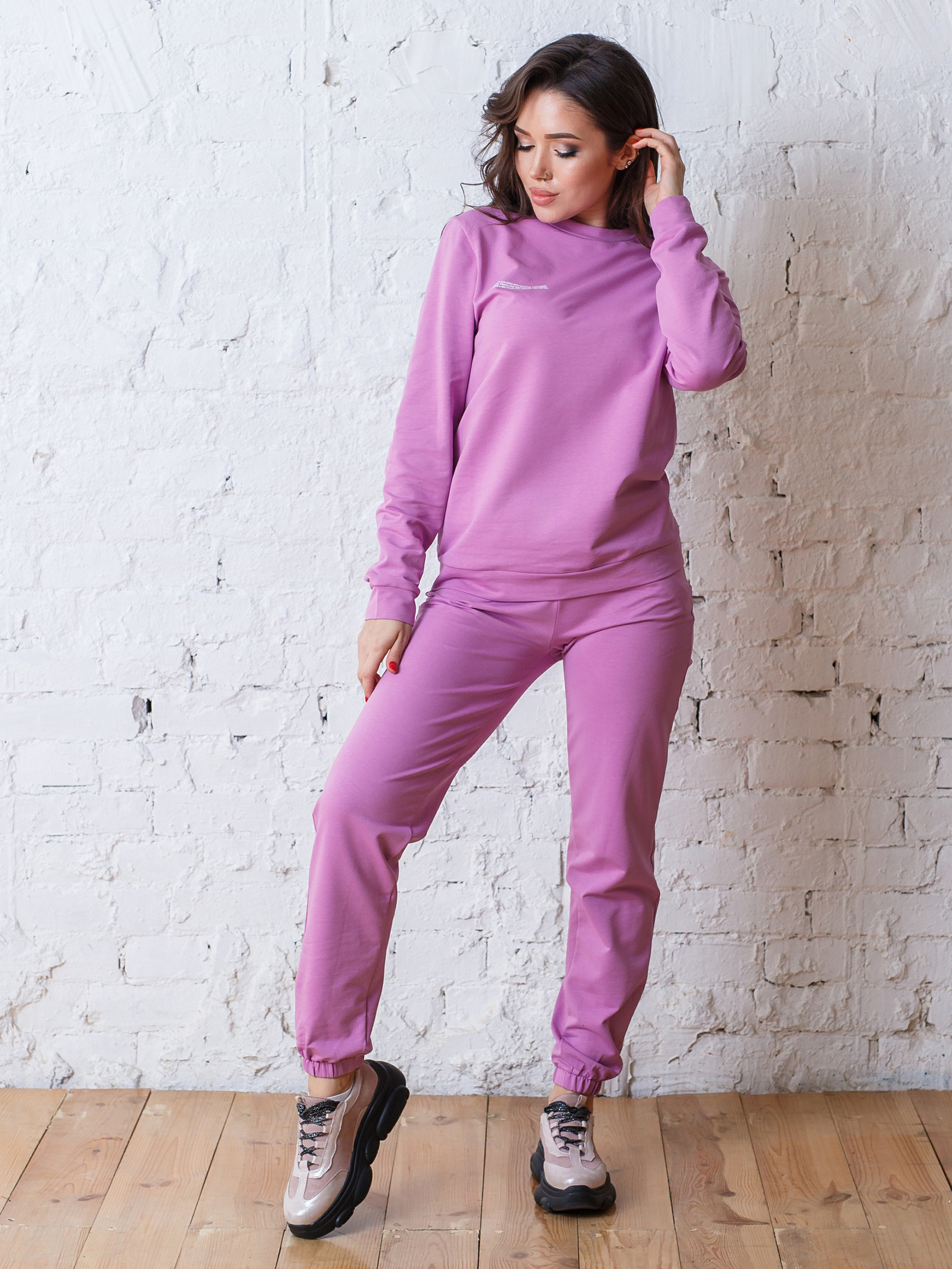 

Спортивный костюм New Fashion 911 - Сиреневый, Спортивный костюм New Fashion 911 42-44 Сиреневый