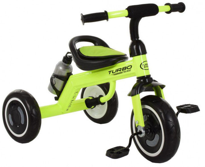 

Велосипед трехколесный Turbotrike салатовый со светящимися колесами M 3648-M-2