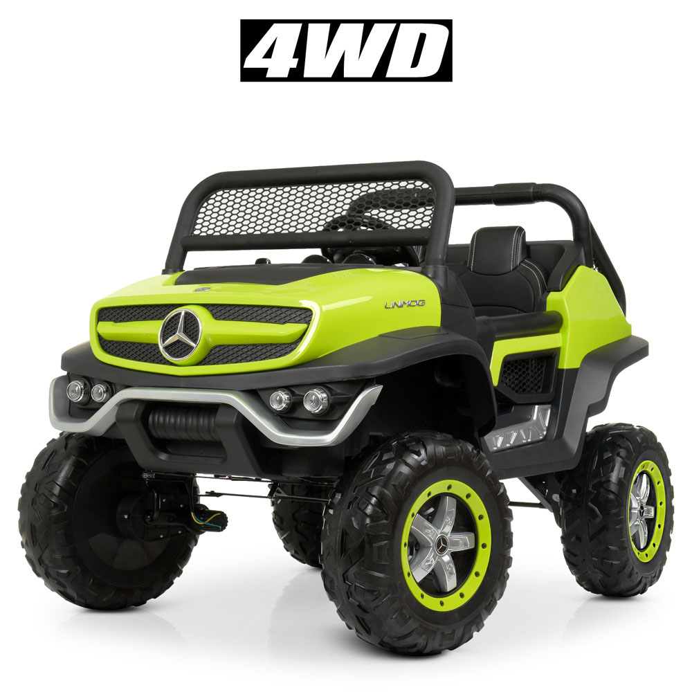 

Детский электромобиль Mercedes (4 мотора по 35W, MP3, двухместный) Джип Bambi M 4133EBLR-5 Зеленый