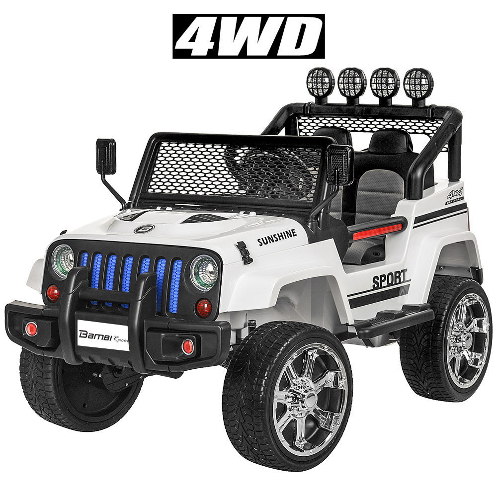 

Детский электромобиль машина джип Bambi Racer 4WD M 3237EBLR-1 белый