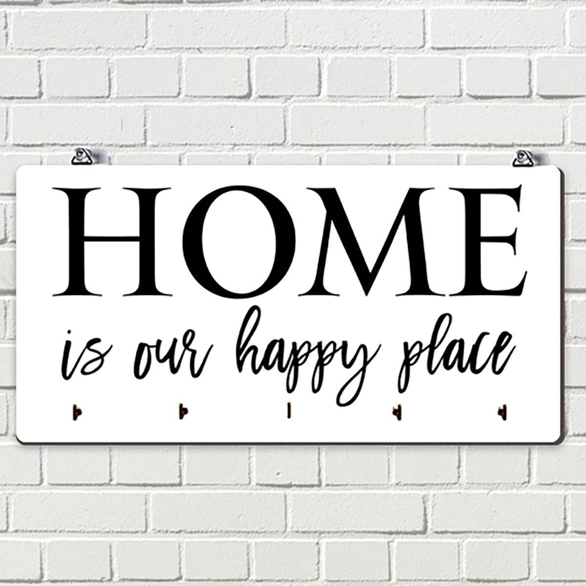 

Ключница настенная горизонтальная Presentville Home is our happy place