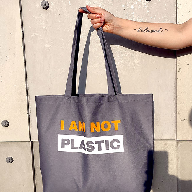 

Эко сумка Presentville Market MAXI I am not plastic хлопок (27573)