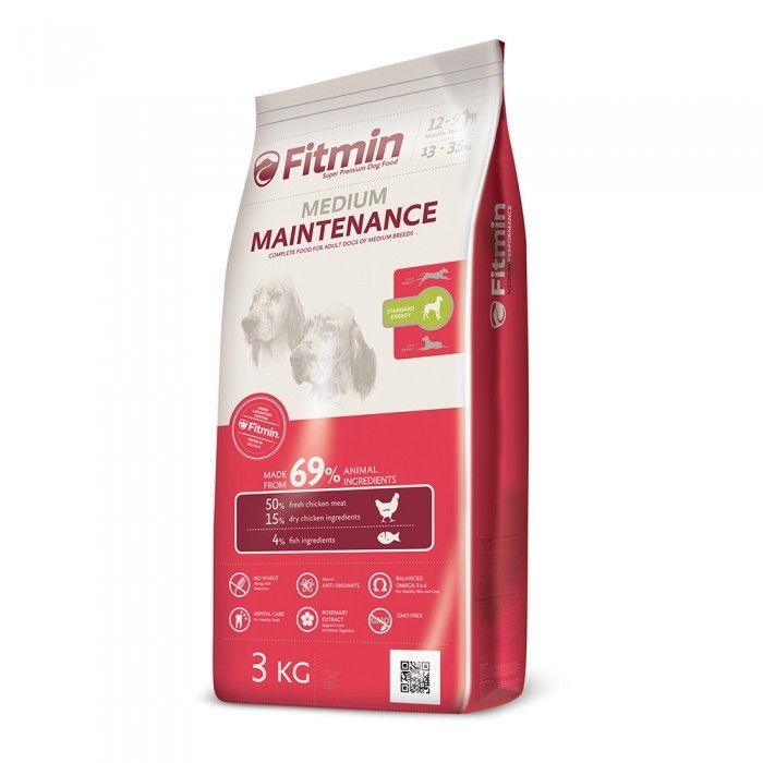 

Сухой корм для собак средних пород Fitmin Dog Medium Maintenance 3 кг