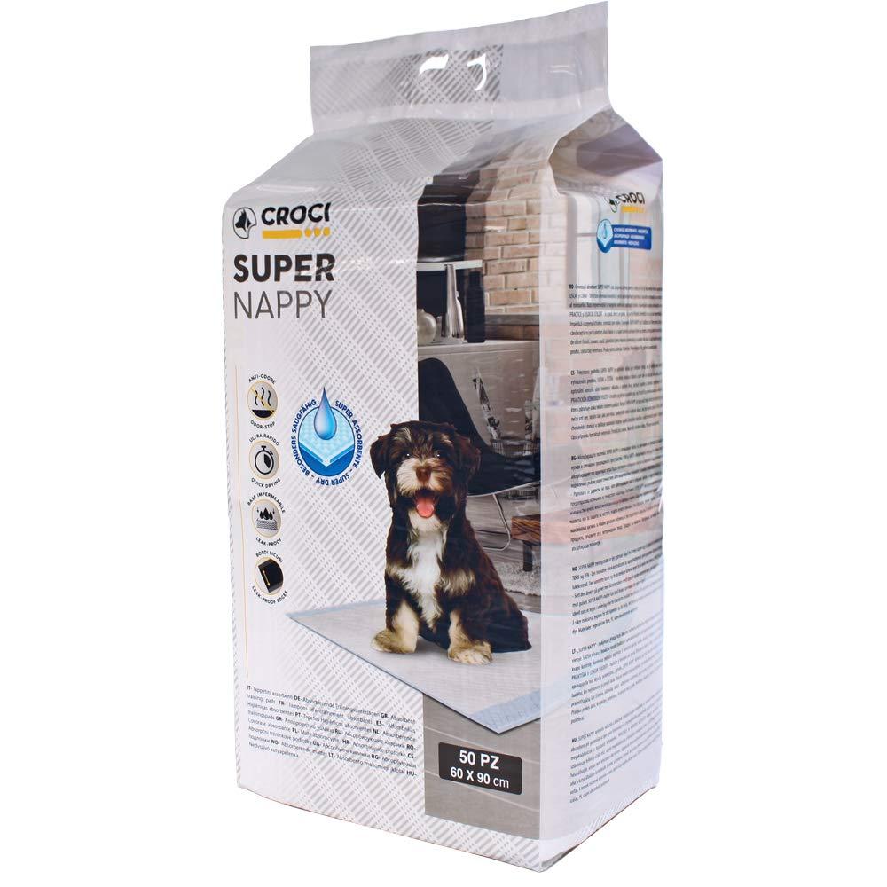 

Одноразовые пеленки для собак Croci Super nappy 90*60 см (50шт/уп)
