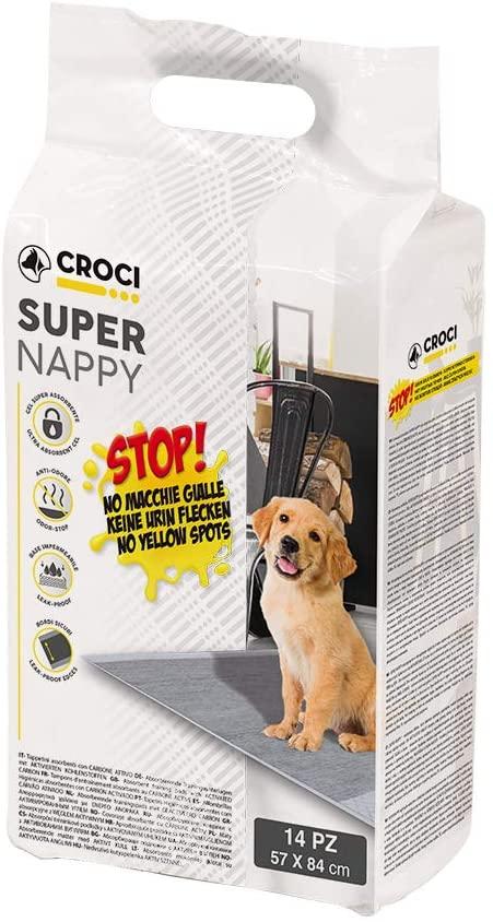 

Одноразовые пеленки для собак Croci Super nappy с активированным углем 84*57 см (14 шт/уп)