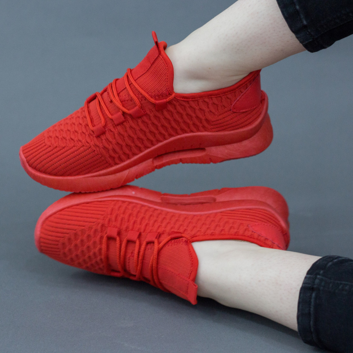 

Кроссовки женские Shoes Ymilie 2715 36 размер 23.5 см Красный