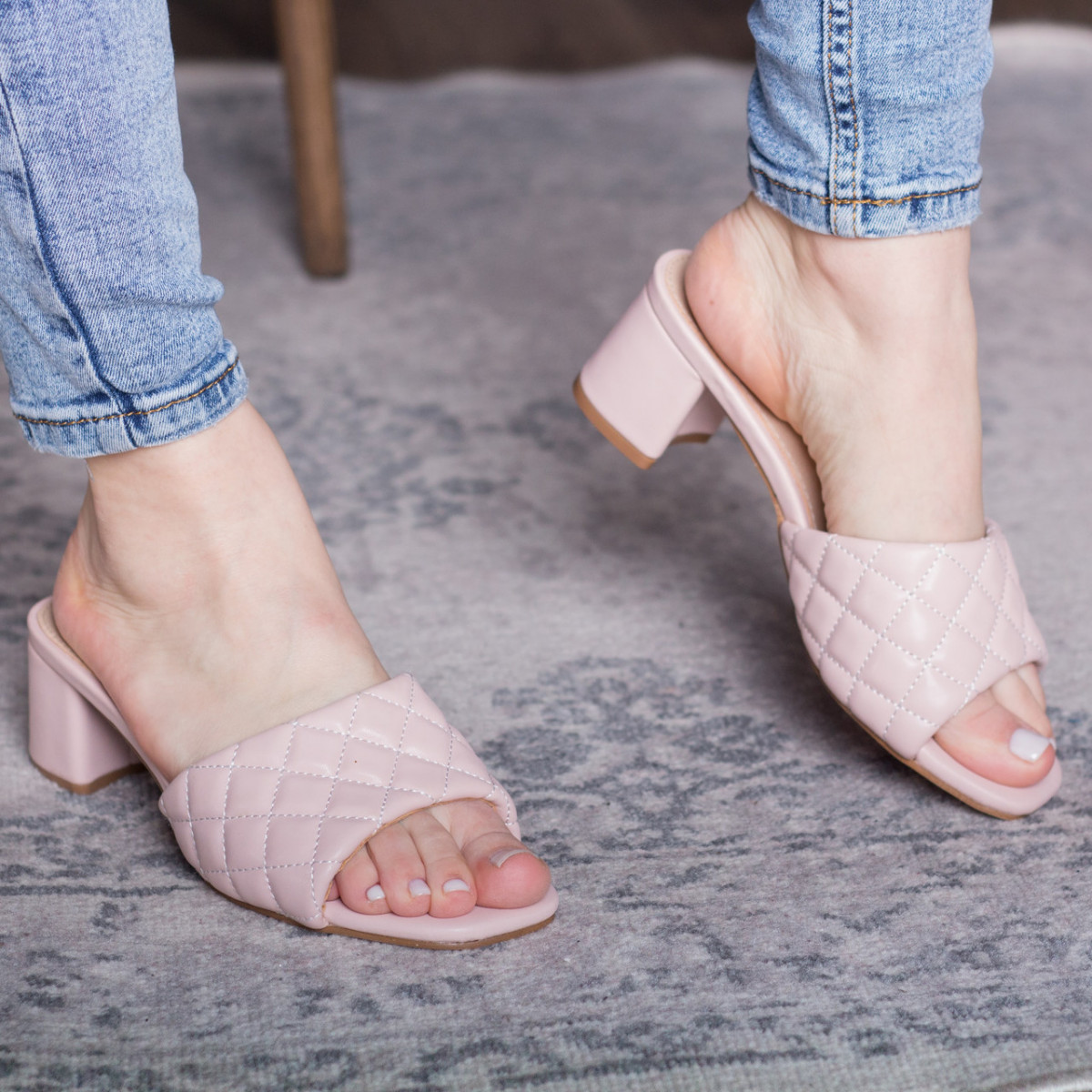 

Мюли женские Shoes Kaaisa 2831 36 размер 23.5 см Розовый