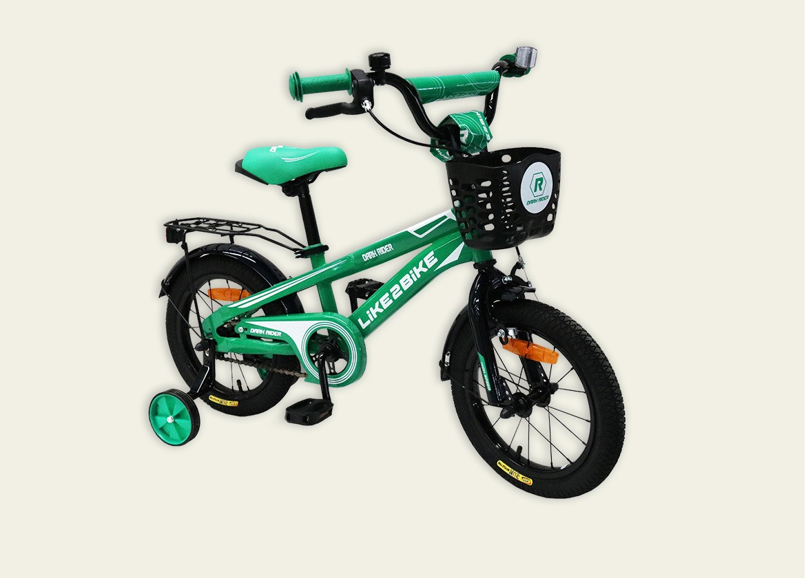 

Велосипед детский двухколесный Like2bike Dark Rider 14 '' (201403) со звонком