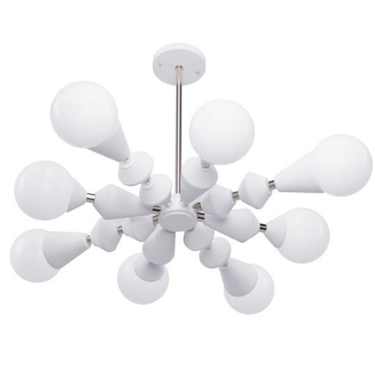 

Люстра Pikart Stella Dome V8 White/Silver, арт. 6007.4 (6007-4 - 282687)