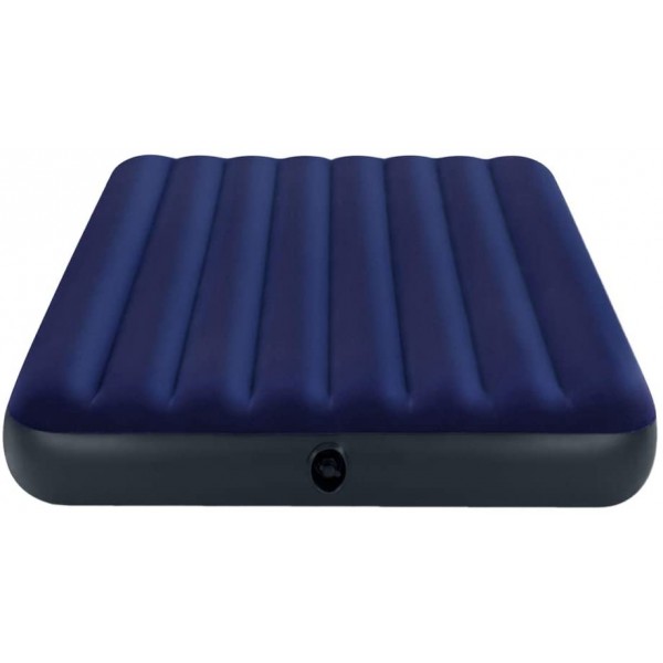 

Полуторный надувной матрас Intex Classic Downy кровать надувная 191 х 137 х 25 см Синий (0740)