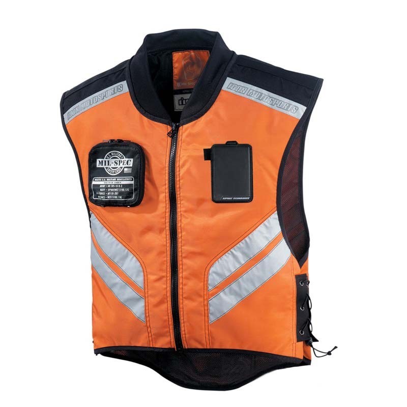 

Светоотражающий жилет безопасности ICOO VEST MIL SPEC 2  оранжевый, Светоотражающий жилет безопасности ICOO VEST MIL SPEC 2 M оранжевый