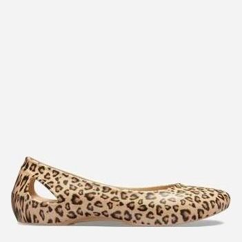 

Балетки Crocs Jibbitz Laura Printed Leopard/Gold Women Flat 205865-98R 37-38 (W7) 23.8 см Леопардовые