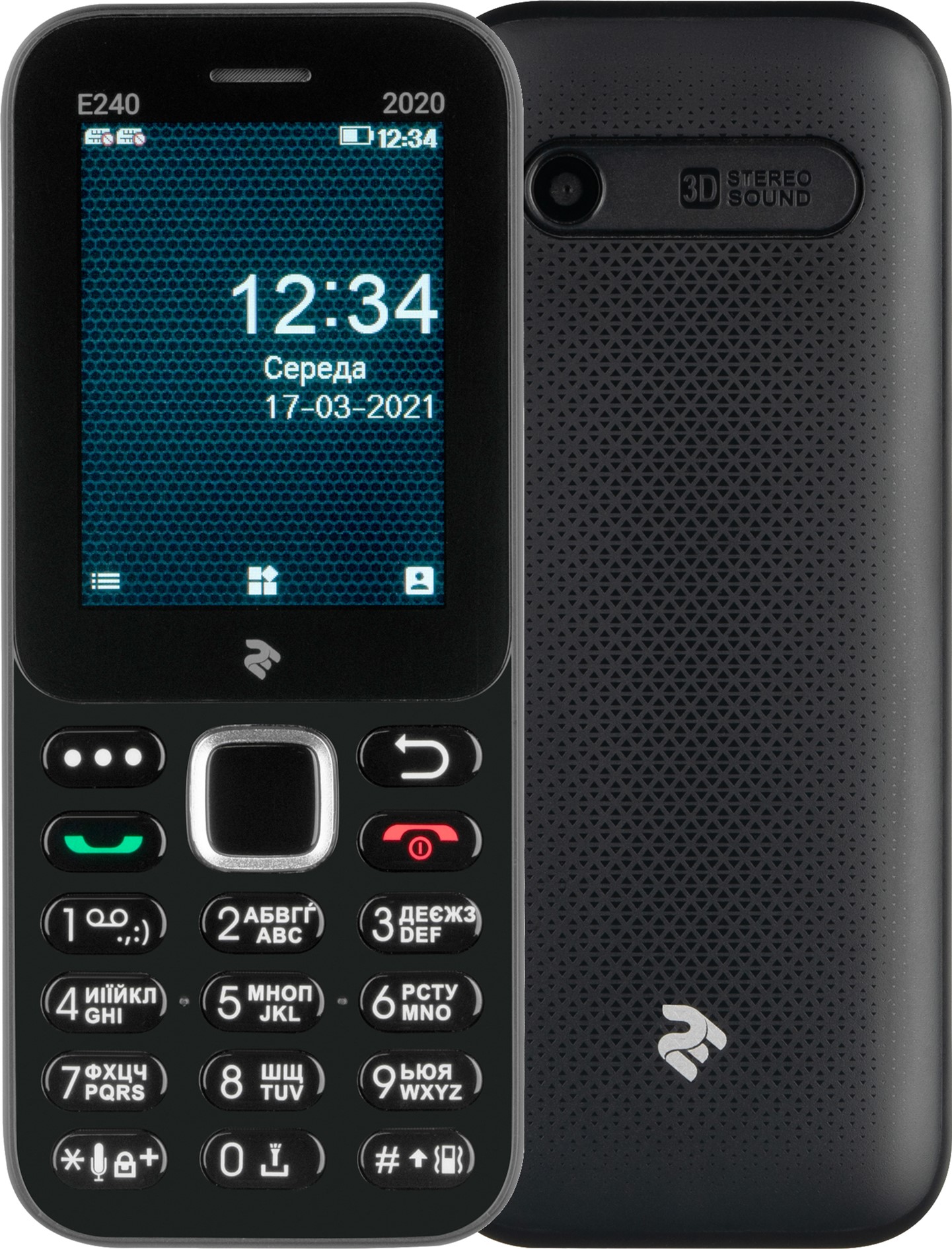 

Мобильный телефон 2E E240 2020 Dual Sim Black