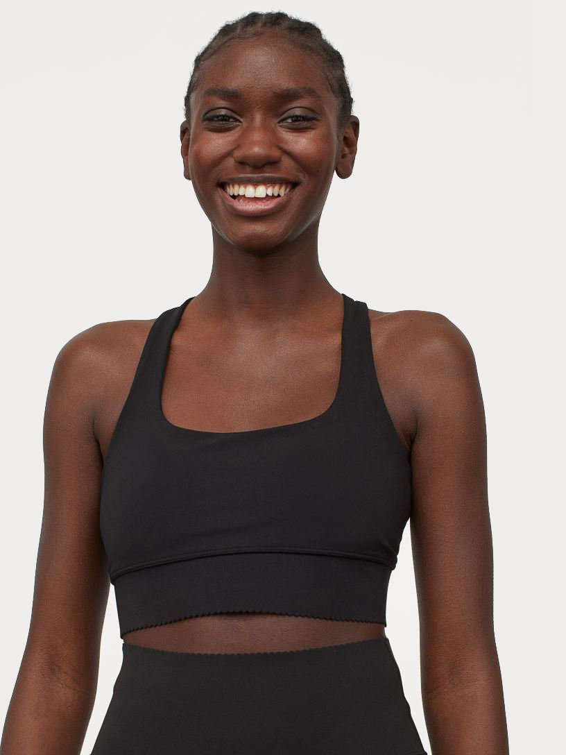 

Спортивный топ H&M 060851774_black L Черный