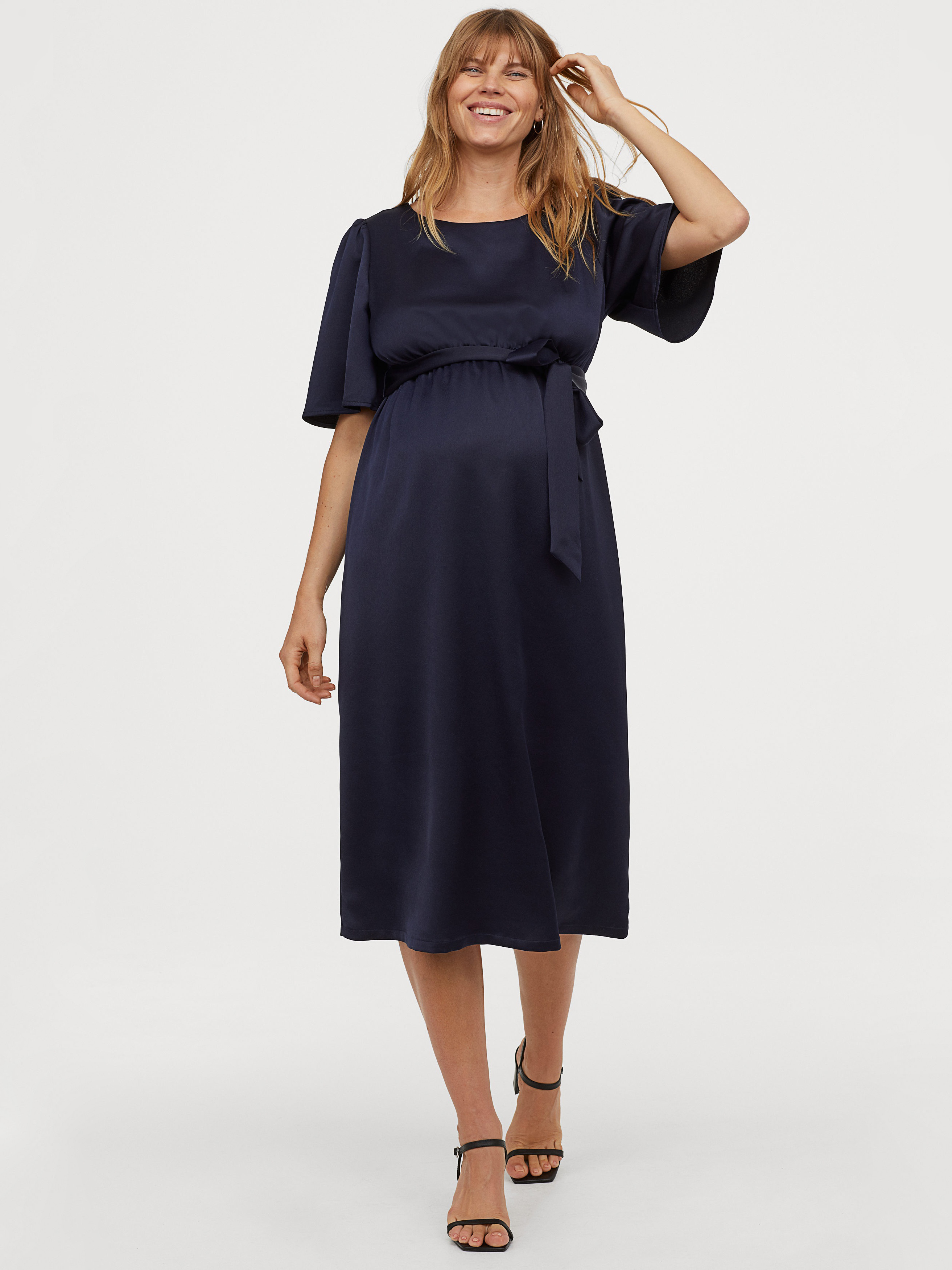 

Платье для беременных H& 060836274 М Темно-синее, Платье для беременных H&M 060836274 М Темно-синее