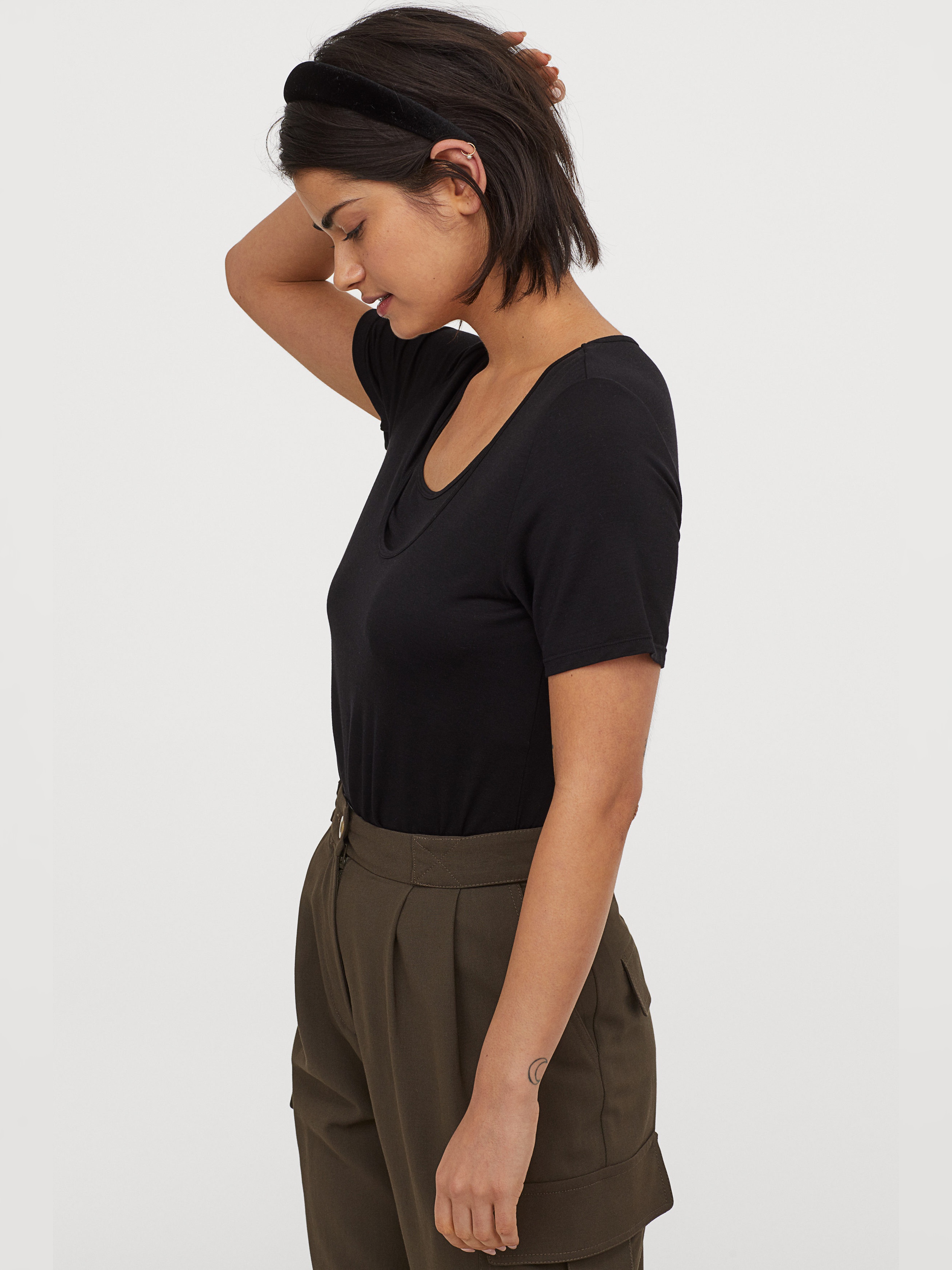 

Футболка для кормящих мам H&M 060859789 М Черная