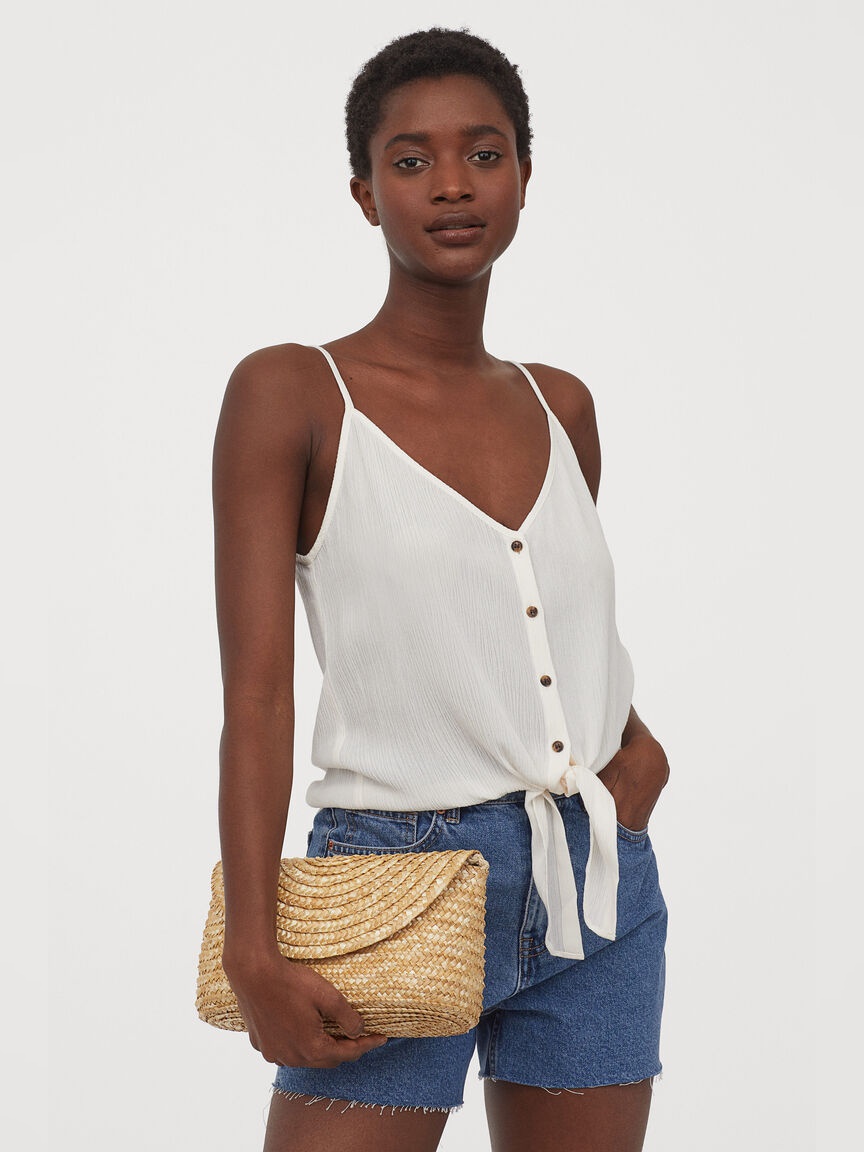

Топ H&M 060882066 M Кремовый