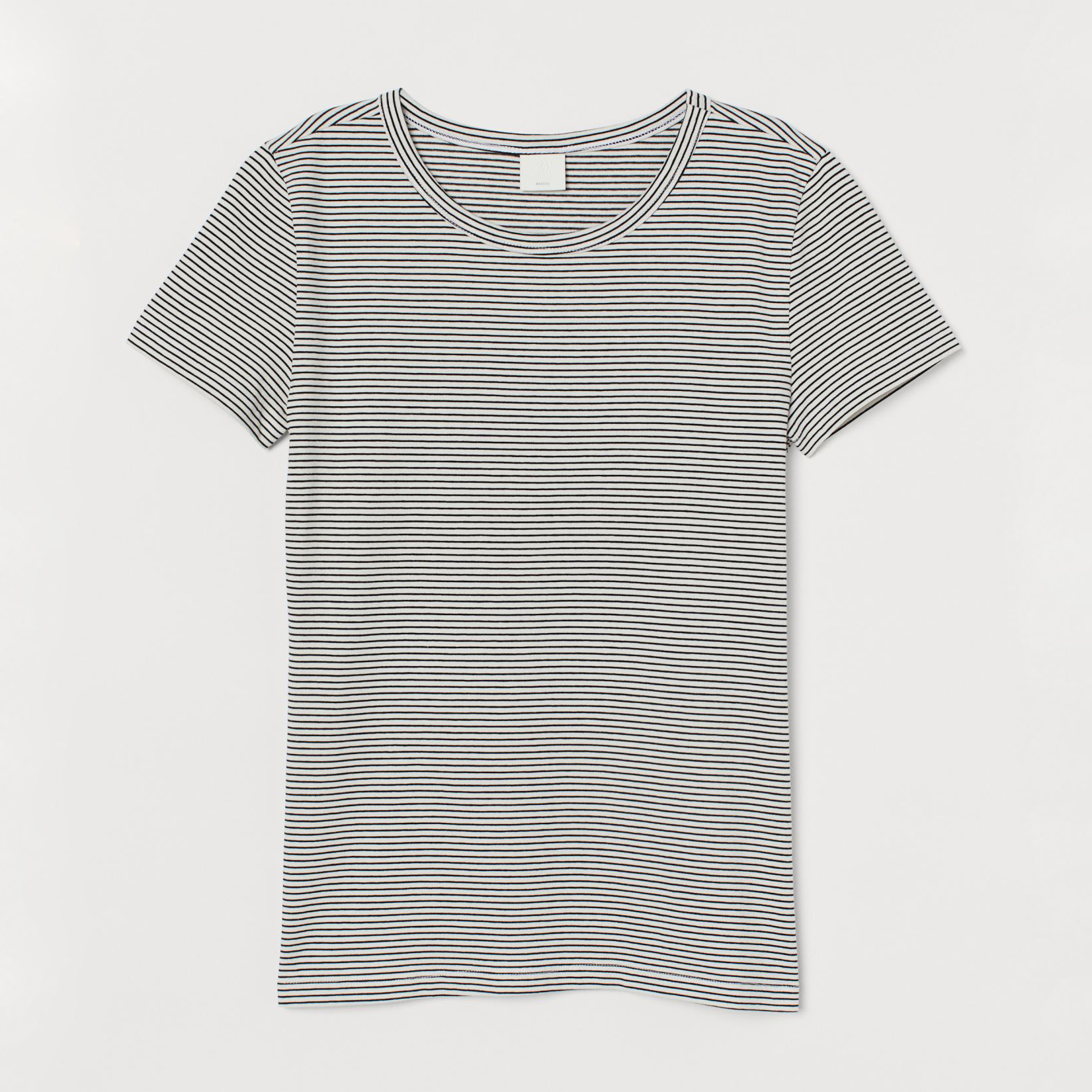 

Футболка H&M 060778064_stripped L Белая с черным