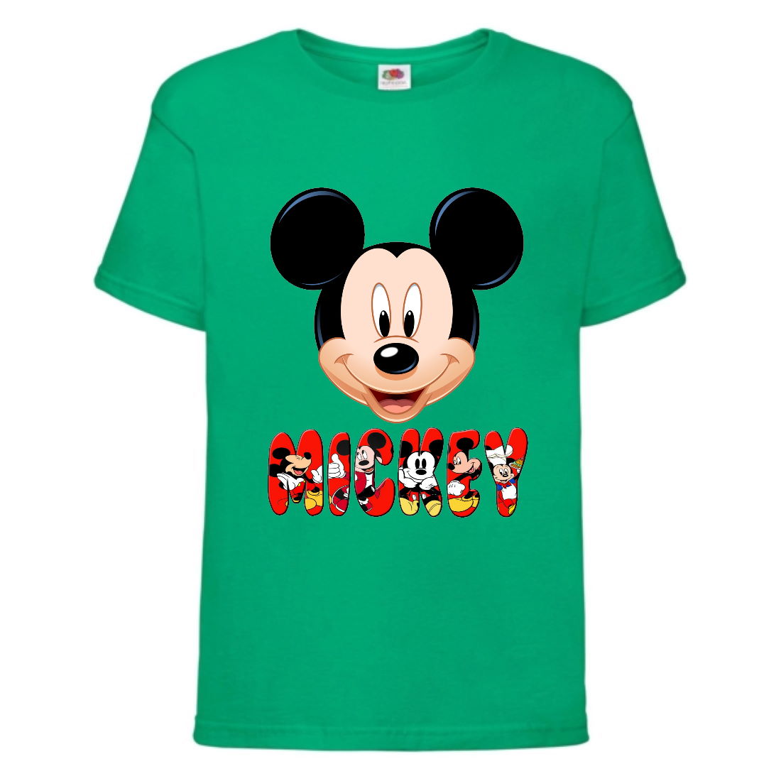 

Футболка детская Микки Маус 004 (Mickey Mouse) зеленая (MMS grn 004) 140 см