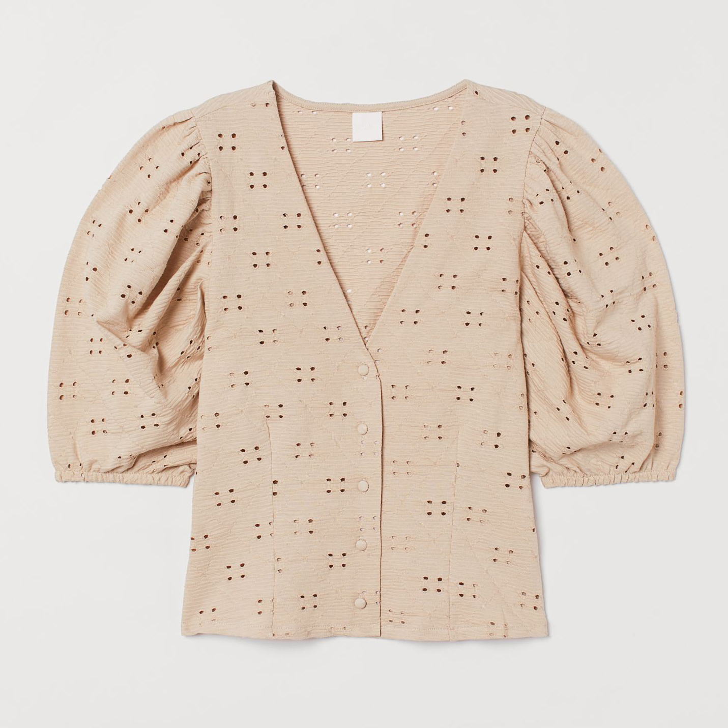 

Блузка H&M 8323621dm S Светло-бежевая