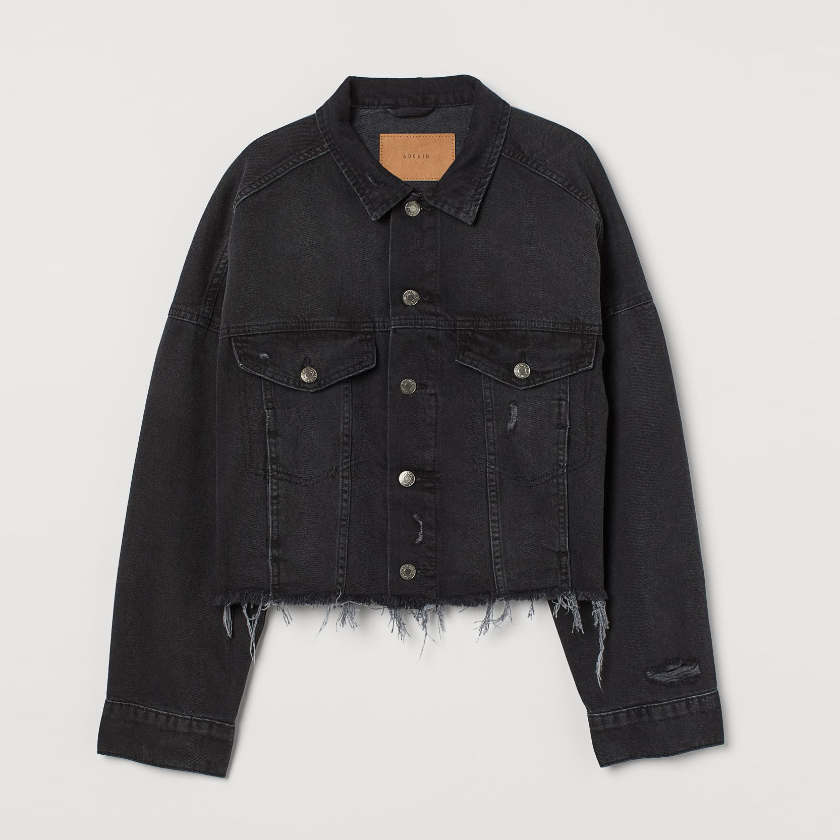 

Джинсовая куртка H&M 9066172sm S Темно-серая