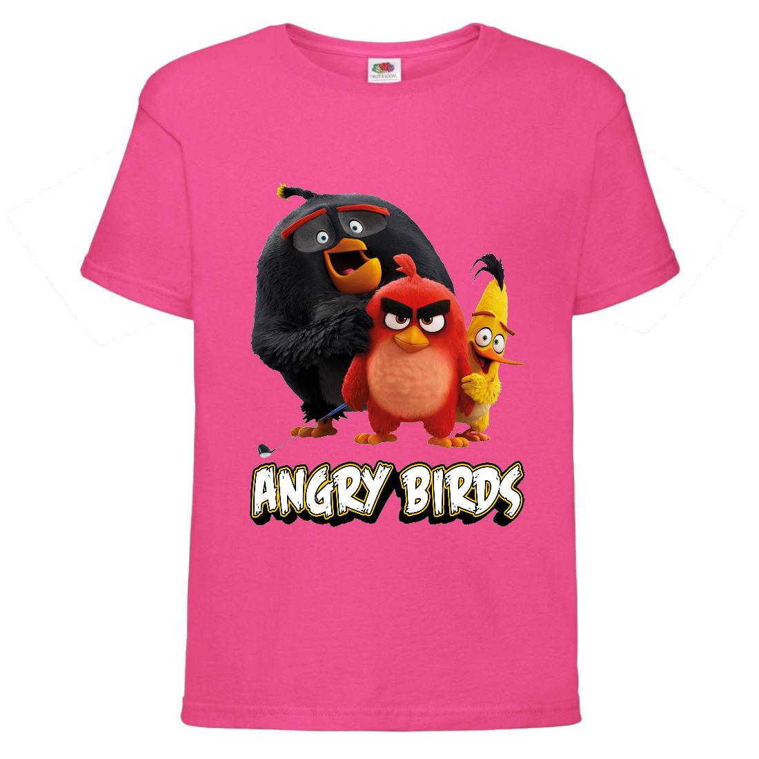 

Футболка детская Энгри Бердс (Angry Birds) розовая (AB-red-chak&bomb-3-pink) 104 см